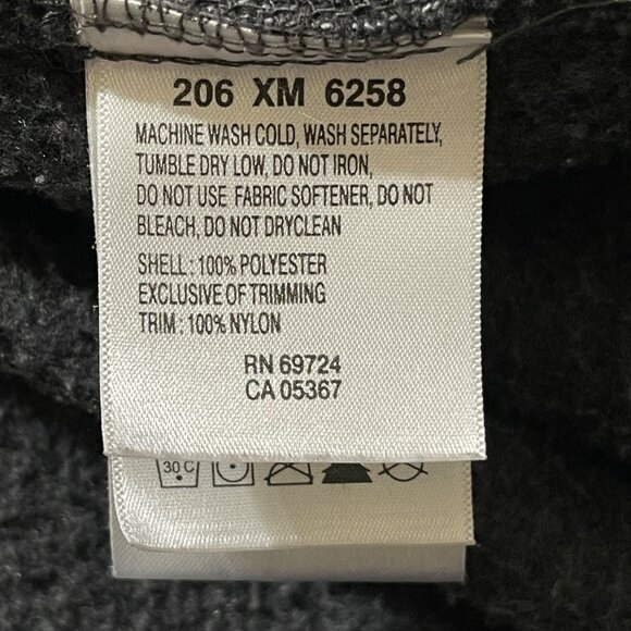 Columbia Full Zip Fleece Jacket Men's Small Charcoal BRAND EMBROIDERY - Picture 5 of 5